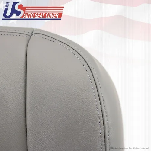 Vista 4 de 2003-2007 para Ford F250 F350 Lariat Crew Driver Side Bottom Funda de asiento de cuero gris