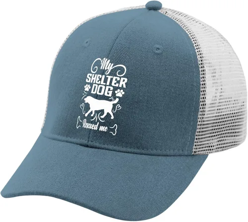 Vista 2 de devor Baseball Cap My shelter Dog Rescued me Baseball Cap, Funny Hat for Men