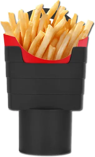 Vista 9 de Paquete de 2 portavasos para papas fritas para coche, multiusos, para comida rápida, soporte para tazas de almacenamiento de coche