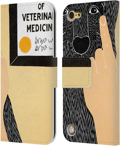 Vista 10 de Stephen Huneck 25 Company Sally & People - Funda de piel tipo cartera compatible con iPod Touch 5G 5ª