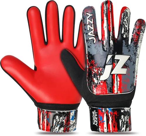 Vista 15 de Guantes de portero de fútbol para niños y jóvenes, guantes de portero antideslizantes con palma de látex de 4 mm y fuerte agarre, protección doble