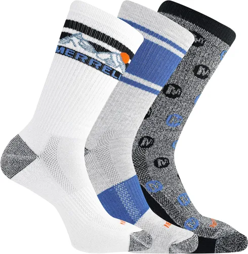 Vista 27 de Merrell Paquete de 3 calcetines de senderismo para mujer (pestaña de corte bajo/cuarto/tripulación)