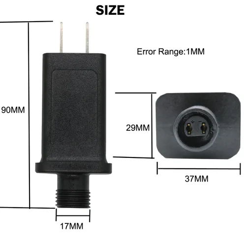 Vista 5 de Controlador de transformador LED de fuente de alimentación de 12 V, 6 W, clase 2, transformador de bajo voltaje, enchufe de EE. UU. para luz LED