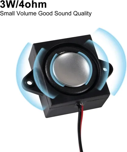 Vista 5 de ACEIRMC 4pcs mini altavoz 3W 8ohm para Arduino con interfaz JST-PH2.0 para pequeños proyectos electrónicos 3.3V 5V