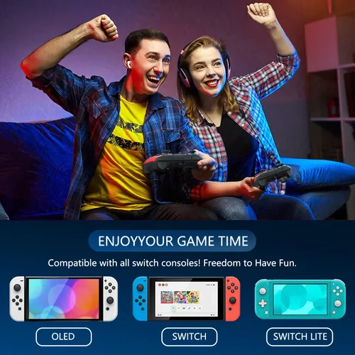 Vista 8 de Controlador de interruptor para Nintendo Switch, controlador Switch Pro para interruptor inalámbricoSwitch Lite remoto con doble vibración, eje