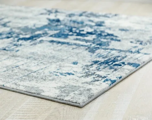 Vista 2 de LUXE WEAVERS Alfombra de Área Abstracta Contemporánea, Azul 5x7