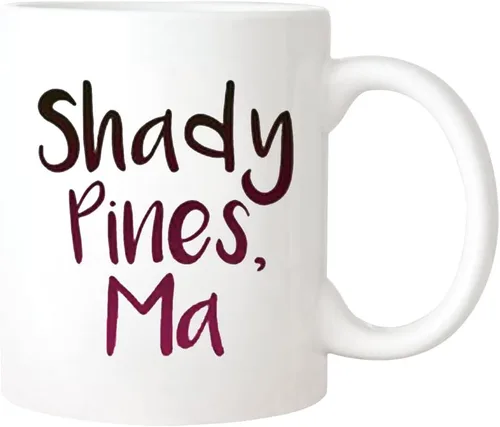 Vista 2 de Fonhark - Shady Pines, Ma, Sophia, Dorothy, Madre, hija, Golden Girls, Taza de café Sophia Petrillo, taza de café novedosa de 11 onzas, color blanco