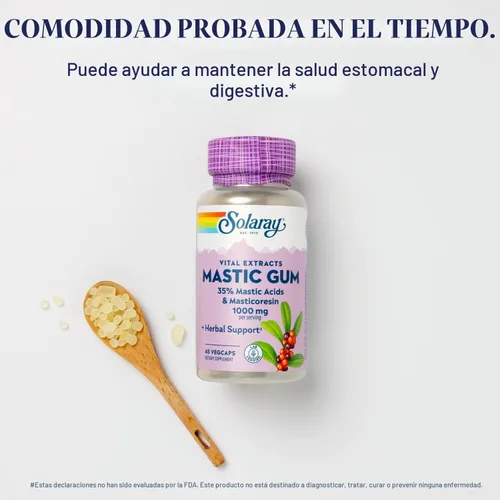 Vista 3 de SOLARAY Extracto de goma de masilla 500 mg 45