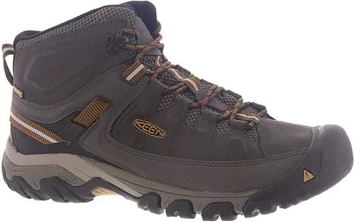 Vista 4 de KEEN - Botines Targhee III para senderismo impermeables de altura media para hombre negro