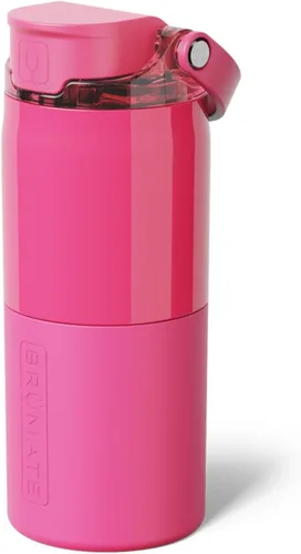Vista 60 de BrüMate Rise - Botella de agua de 25 onzas con pajita de silicona cubierta 100 % a prueba de fugas, botella de agua de acero inoxidable aislada