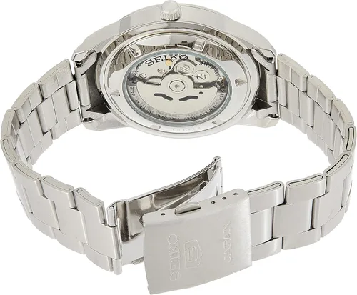 Vista 3 de Seiko snkn09j1Silver Plata FaceReloj automático de los hombres Analog