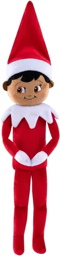 Vista 6 de Elf on The Shelf: Christmas Plushee Pals Bundle Piel oscura Paquete de ojos marrones para niño y niña