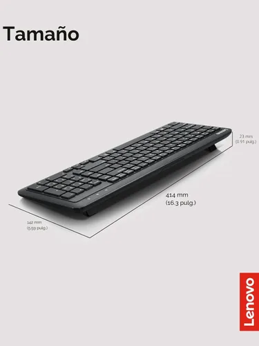 Vista 5 de Lenovo Teclado inalámbrico 300, negro