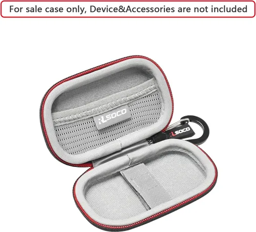 Vista 2 de RLSOCO Funda de transporte para SABRENT 1TB/2TB / 4TB / 512GB Rocket Nano XTRM/Rocket Nano V2/Rocket Nano SSD de aluminio externo (solo funda)