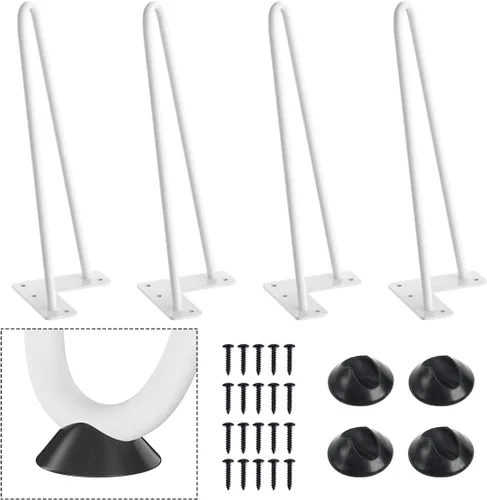 Vista 16 de SMARTSTANDARD Patas de muebles de horquilla de alta resistencia de 4 pulgadas, proyectos de bricolaje de metal para el hogar para soporte de TV