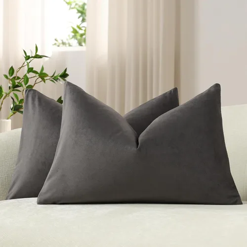 Vista 8 de Funda de almohada para cuerpo de Dezene, súper suave de terciopelo con cierre de cremallera oculto.
