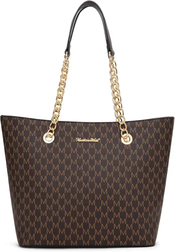 Vista 20 de Montana West Bolsa Tote para Mujeres Bolsos de Mano con Asa Superior de Cadena