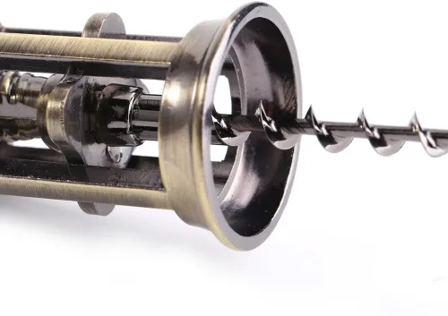 Vista 9 de Abridor de vino, sacacorchos de aleación de zinc con abrebotellas multifuncional, tornillo de corcho multifuncional manual para camarero