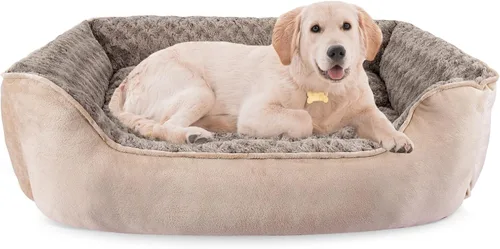 Vista 19 de JOEJOY - Cama rectangular para perros grandes, medianos y pequeños - Cama de sofá ortopédica lavable, suave y transpirable para cachorros