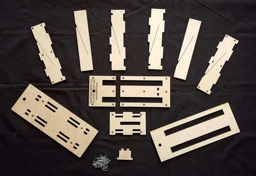 Vista 2 de Kit de caja de inglete para guitarras de caja de cigarros, corta juntas perfectas de bufanda a mano