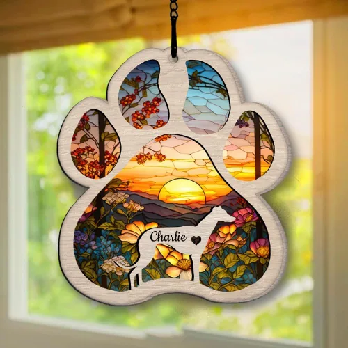 Vista 10 de Regalos conmemorativos personalizados para perros afganos, adorno de perro afgano personalizado, árbol de Navidad, regalo de recuerdo de mascotas