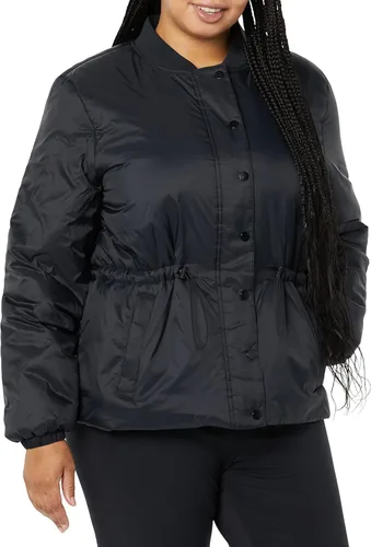 Vista 4 de Tienda Essentials Chaqueta bomber acolchada en la cintura para mujer