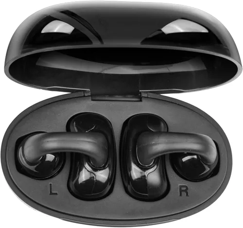 Vista 11 de Auriculares Bluetooth de conducción ósea con micrófono ENC Boom Mic Auriculares inalámbricos para computadora con micrófono Cancelación de ruido