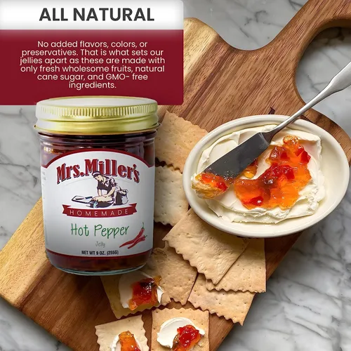 Vista 4 de Mrs. Miller's Hot Pepper Jelly 9 onzas (paquete de 2)