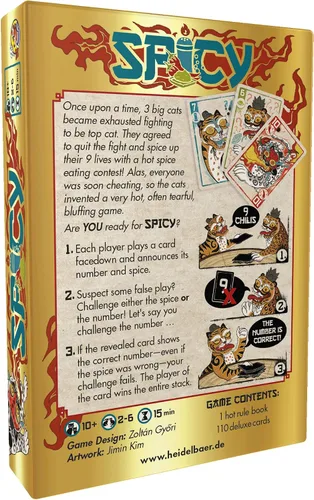 Vista 2 de HeidelBR Games - Juego de cartas de estrategia picante Juego de farol para adultos y niños Diversión nocturna de juegos familiares A partir