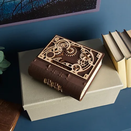 Vista 9 de UGEARS Book of Secrets - Rompecabezas 3D de madera para adultos