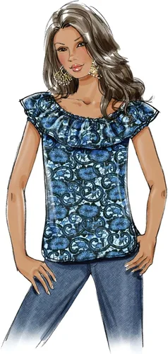 Vista 6 de BUTTERICK PATTERNS B4685 - Camiseta para mujer, talla FF (16-18-20-22)