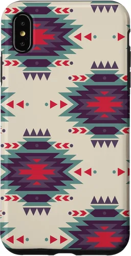 Vista 11 de Funda única con diseño azteca navajo rojo turquesa occidental para iPhone 17