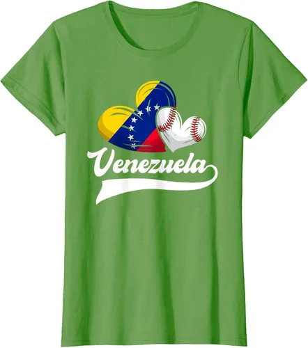 Vista 55 de Camiseta de béisbol venezolana con diseño de corazón y bandera de Venezuela, Negro