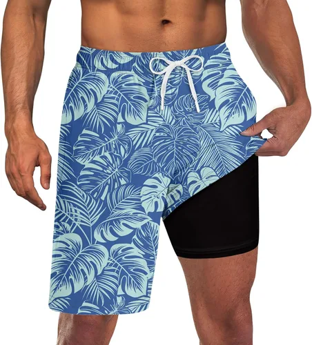 Vista 47 de UNICOMIDEA Bañador para hombre con forro de compresión de 9 pulgadas de largo