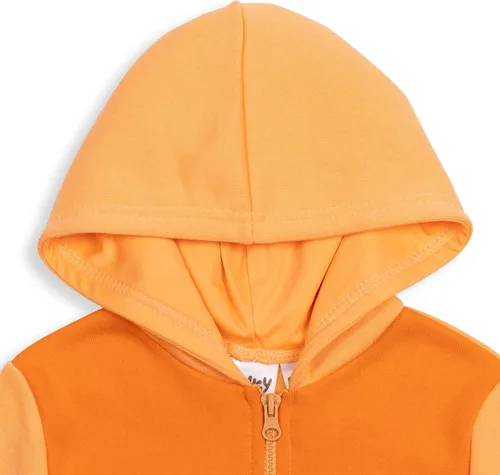 Vista 3 de Bluey Sudadera con capucha de forro polar con media cremallera para niños pequeños a grandes Azul