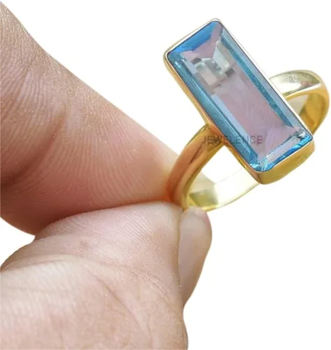 Vista 59 de Anillo de plata de ley maciza superpuesta de oro amarillo de 18 quilates para mujer, anillo de compromiso de plata esterlina, juego de bisel