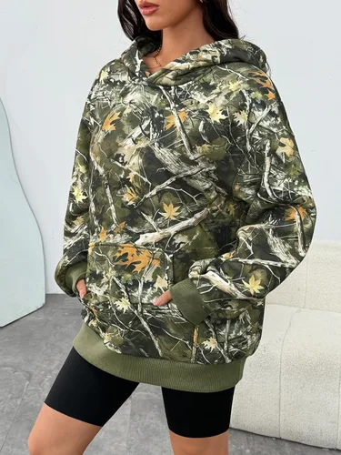 Vista 170 de Trendy Queen - Sudaderas extragrandes con capucha para mujer, suéteres de manga larga, sin botones, de vellón, de otoño, ropa de invierno