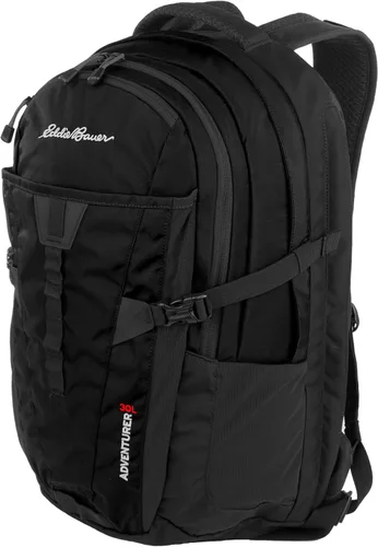 Vista 14 de Eddie Bauer Adventurer - Mochila con Compartimentos Organizados y Manga Compatible con Hidratación/Laptop, Adventurer - Negro, 25L