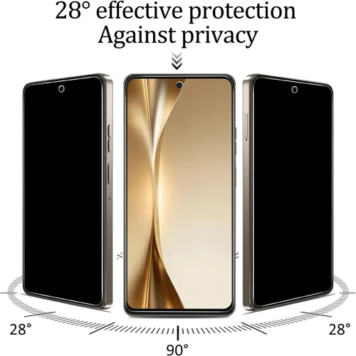Vista 3 de Paquete de 3 protectores de pantalla de privacidad para Motorola Negro