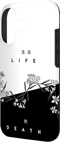 Vista 2 de Life Death Flowers - Funda de regalo japonesa minimalista con luz oscura para iPhone 17
