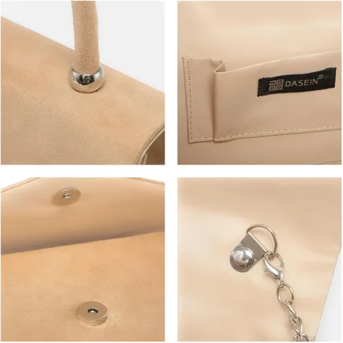 Vista 22 de Dasein Bolso de noche para mujer, embragues de fiesta, bolsos de boda, cóctel, baile de graduación, bolsos con purpurina esmerilada