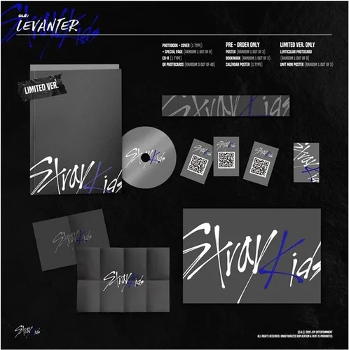 Vista 2 de Stray Kids - Clé: Álbum Levanter (Normal Ver) + Póster plegado
