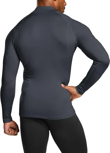 Vista 3 de ATHLIO 2 or 3 Pack Men's Thermal Long Sleeve Compression Shirts, TurtleMock Winter Sports Base Layer, Active Running Shirt