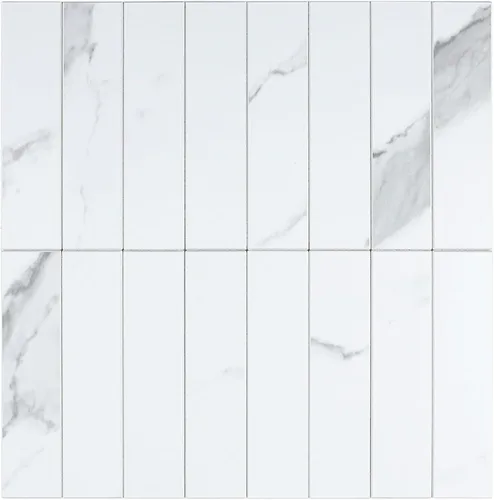 Vista 8 de HOMEART Arrow Tiles Azulejos Despegar y Pegar para Salpicadero de Cocina, Azulejos Autoadhesivos de Mármol Blanco Patrón Espiga para Salpicadero