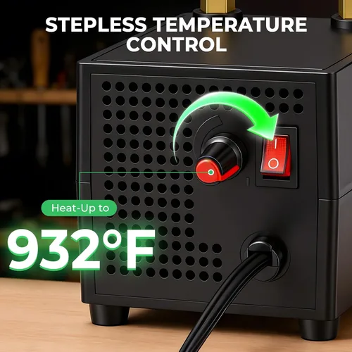 Vista 11 de Cortador de cuerda de cuchillo caliente de 60 W, calentamiento