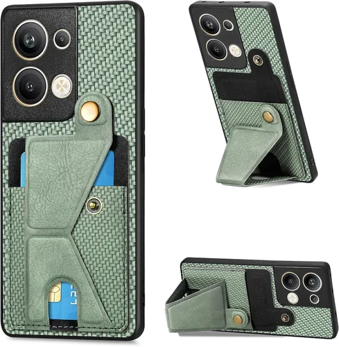 Vista 207 de Funda para Oppo K10x / OnePlus Nord CE 2 Lite 5G Funda para Realme 9 5G / 9 Pro / Q5 / V25 Funda de piel sintética con ranuras para tarjetas