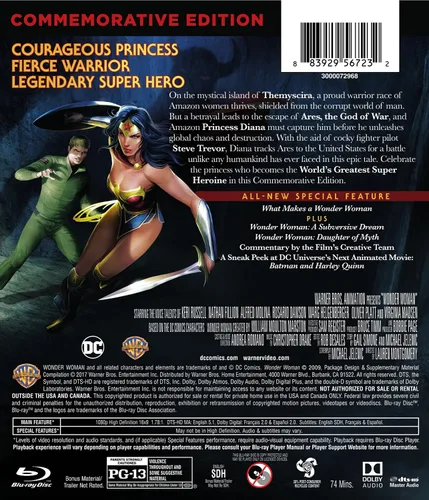 Vista 2 de DCU Wonder Woman Commemorative Edition MFV Blu-ray
