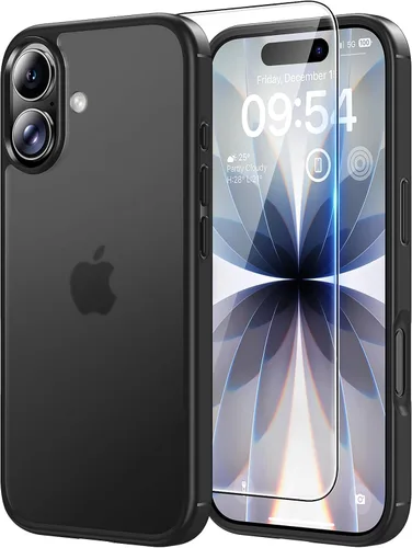 Vista 73 de TAURI Funda para iPhone 17, antiamarilleamiento con protector de pantalla, protección de grado militar, a prueba de golpes, delgada para iPhone 17