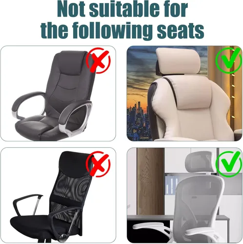 Vista 7 de Funda de almohada para silla de oficina, funda para reposacabezas de silla, fundas para silla de escritorio, funda para reposacabezas de silla