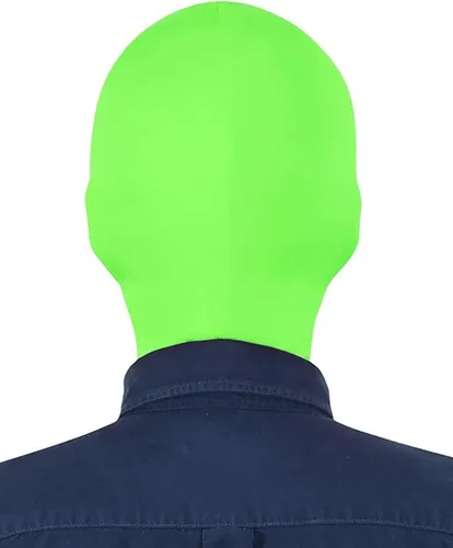 Vista 2 de Máscara unisex con capucha Zentai para disfraz con agujero de ojos
